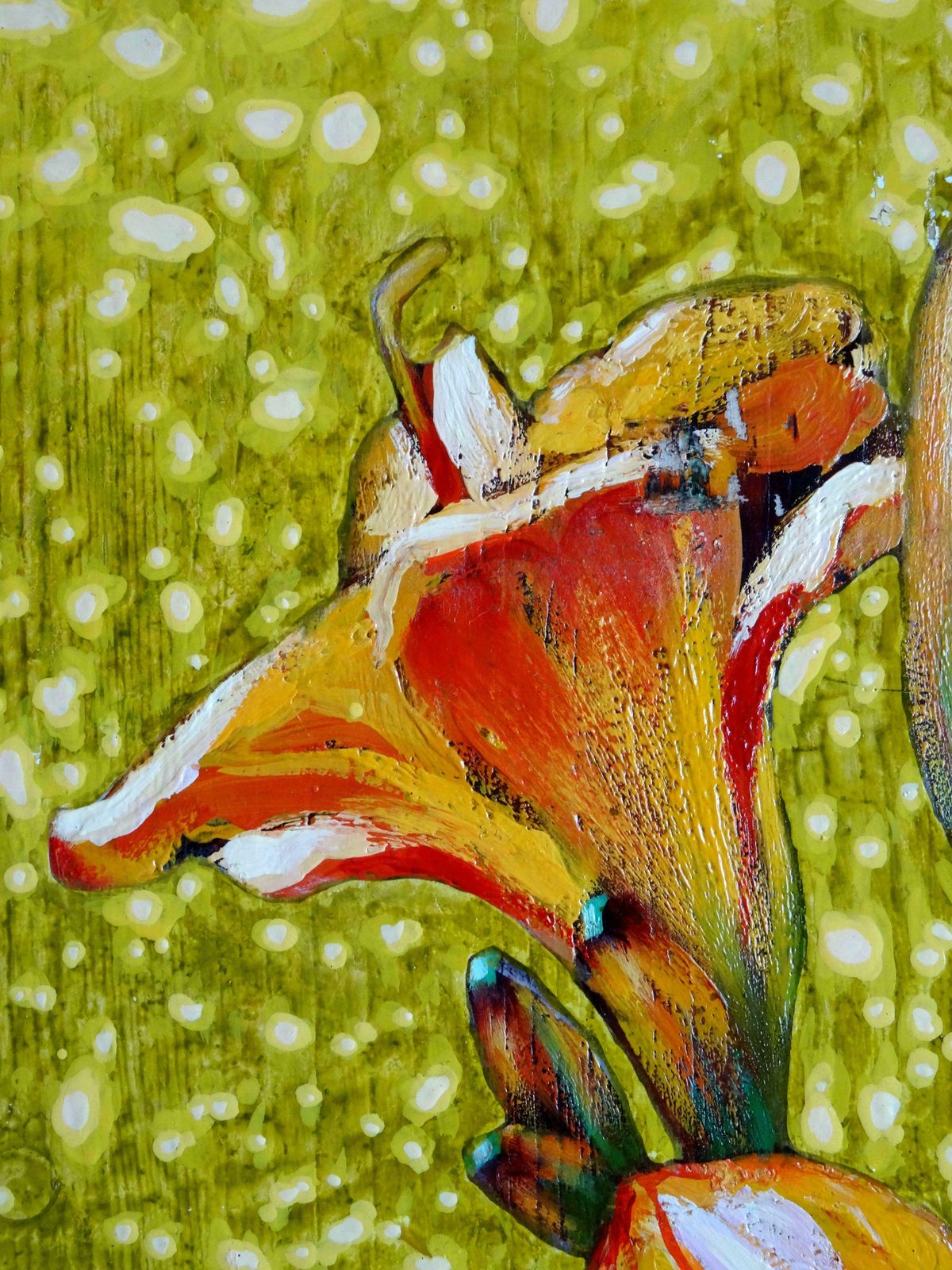Kristine Kvitka Flower. 2012, Oil On Wood, photo 1087.0