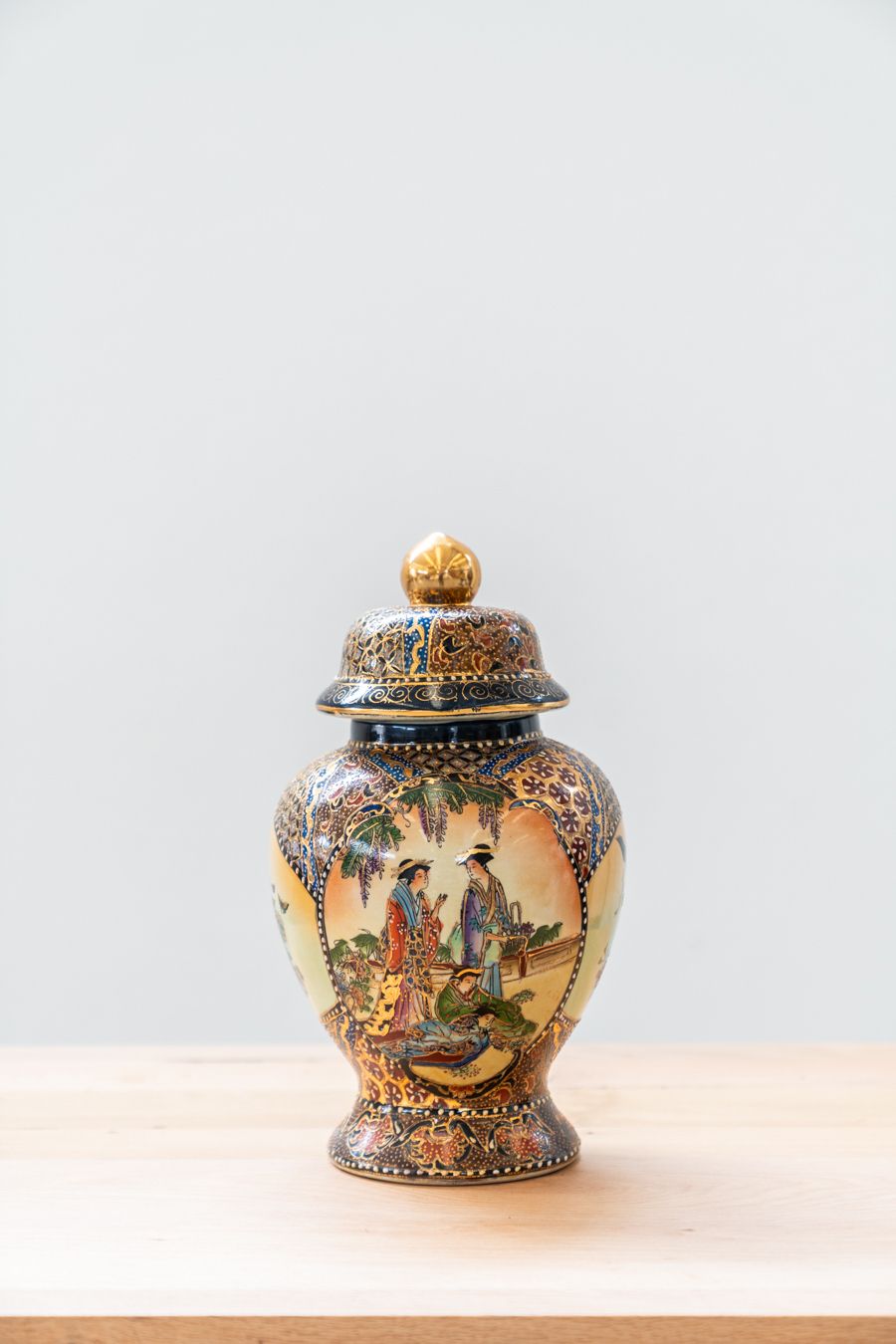 Vaso Cinese In Ceramica Anni ‘60 Dipinti A Mano photo 775.0