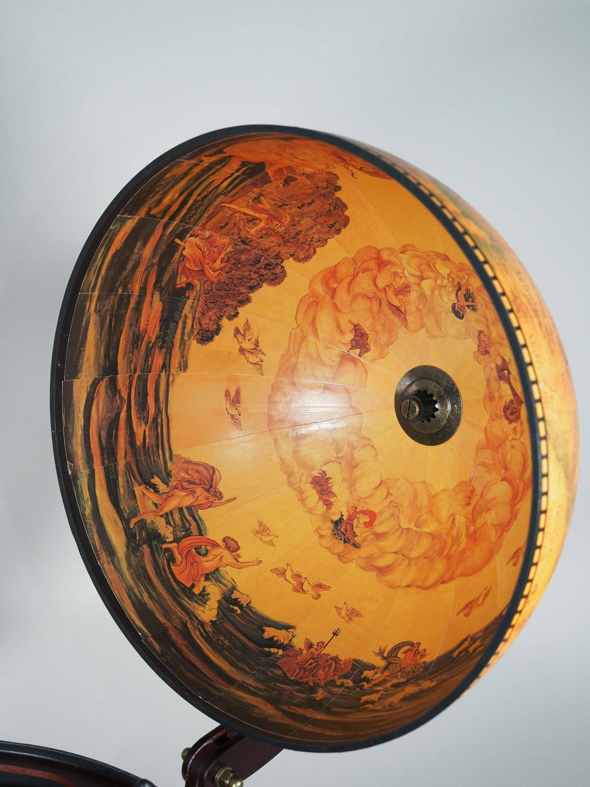 Wooden Barglobe For Drinks And Alcohols, Trolley In Shape Of Terrestrial Globe, Home Or Office Furniture photo vintage