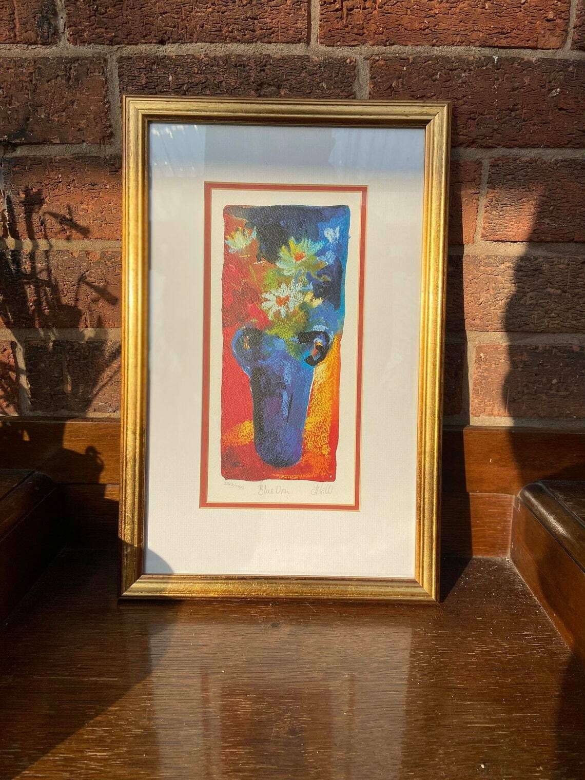 Nel Whatmore Limited Edition Prints “Blue Urn” / 253 Out Of 750 / Dated 1998 photo Art