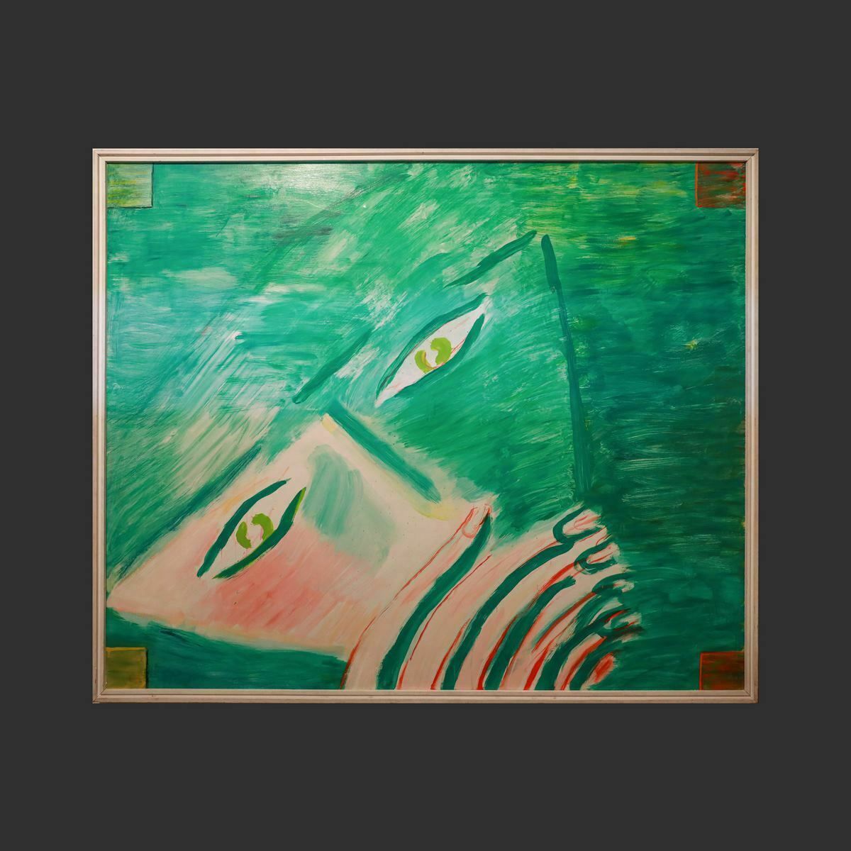 Virgilio Guidi, Marina And Meeting, Oil On Canvas From 1968