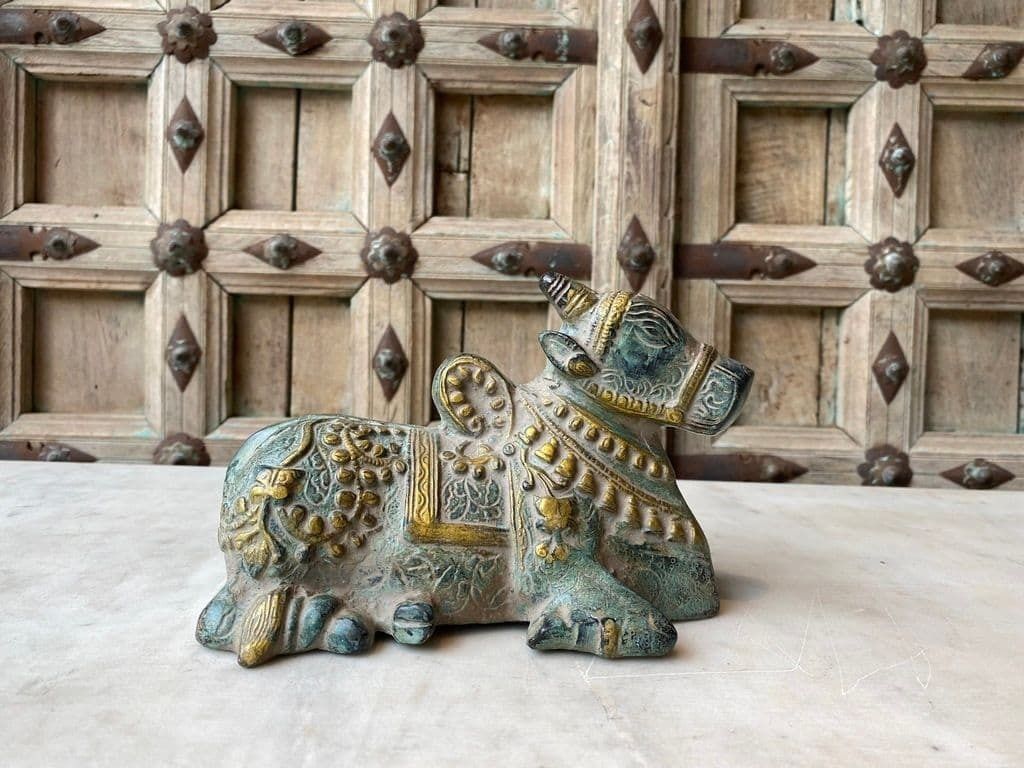 Bronze Casting Of A Sacred Nandi Bull, Avatar Of Shiva