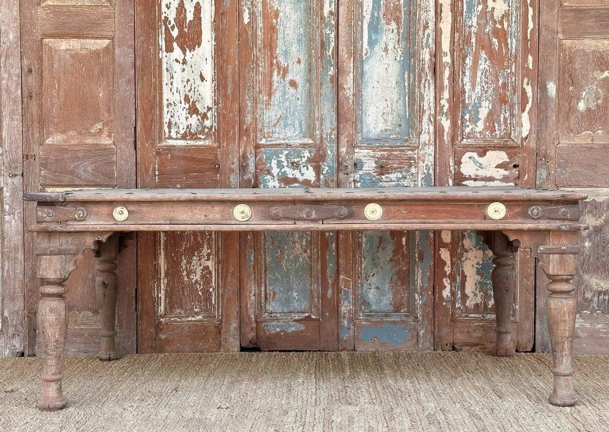 Antique Thakat Table From A Thakers Estate, Thar Desert Rajasthan