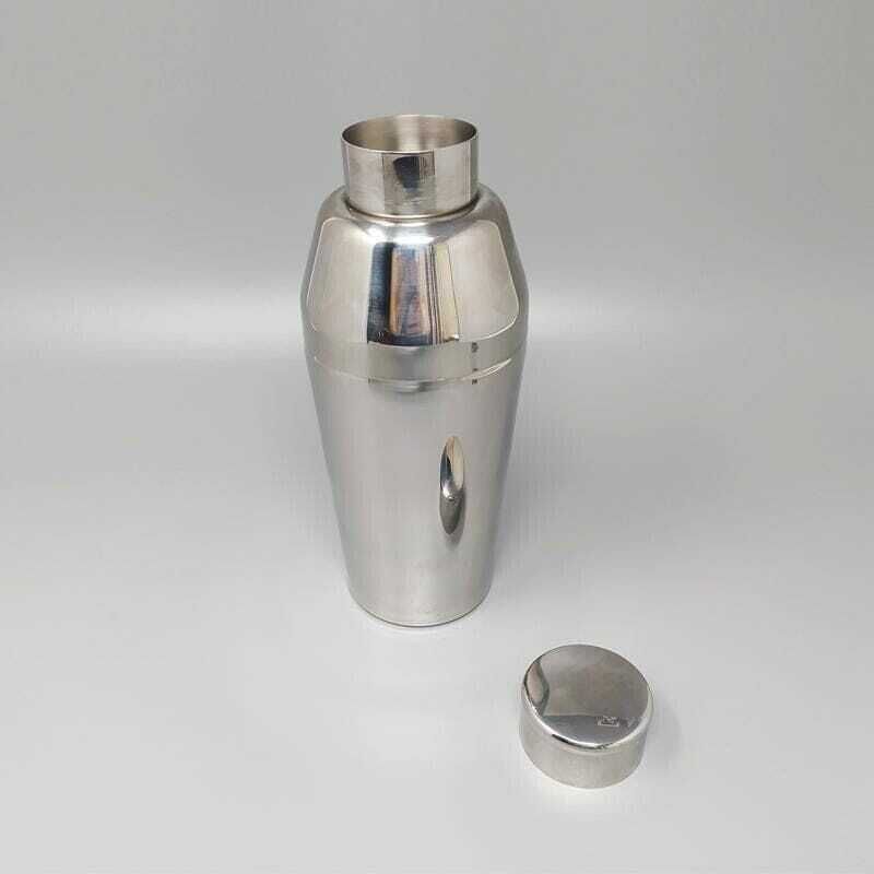 1970s Astonishing Cocktail Shaker By Guy Degrenne In Stainless Steel. Made In France photo for sale