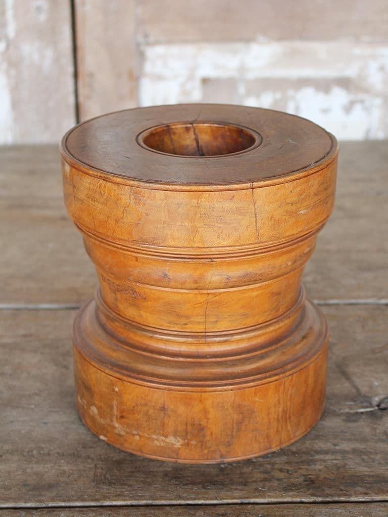 Antique Satinwood Mortar, Kerala, South India