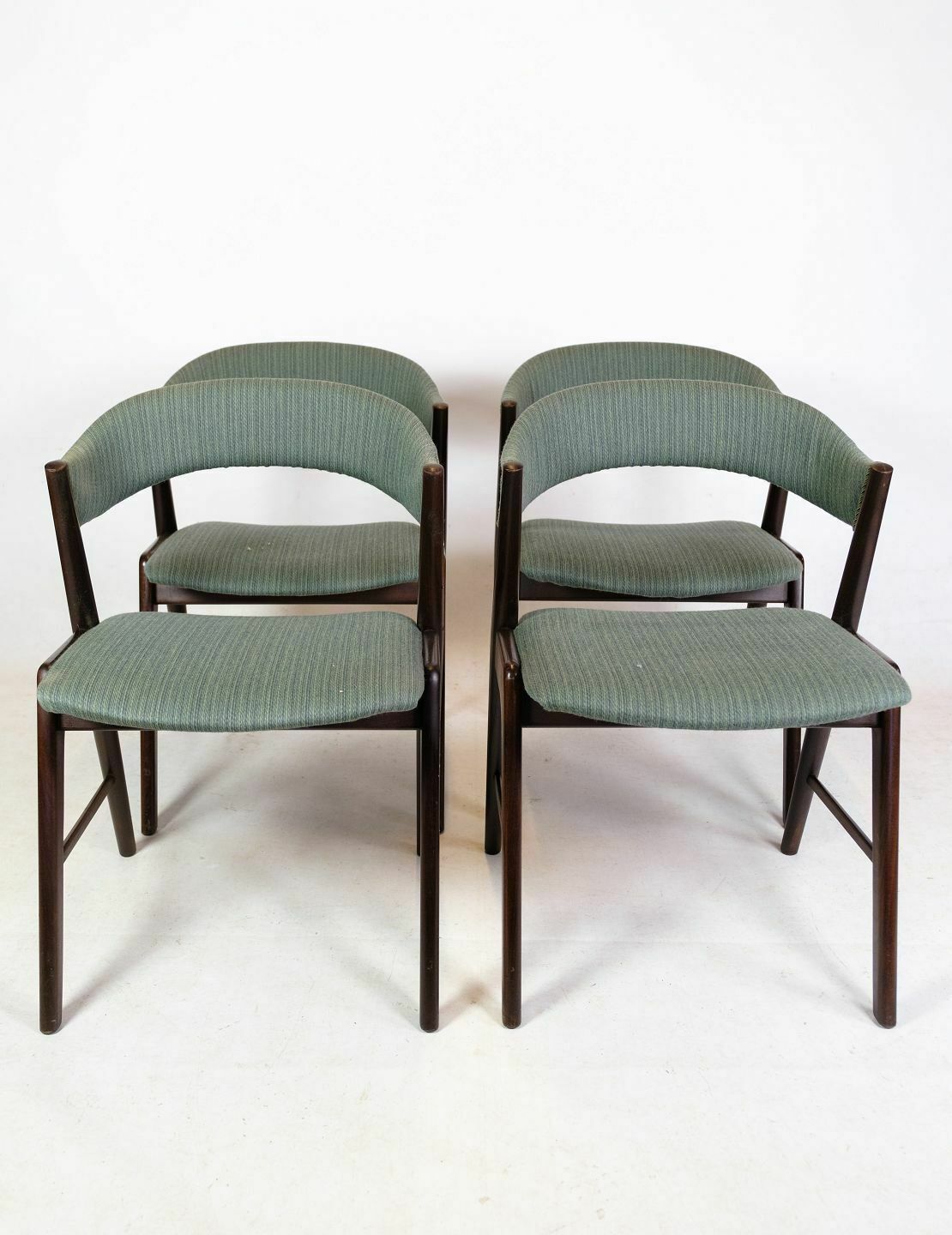 Set Of 4 Armchairs In Teak Wood, Danish Design From 1960s