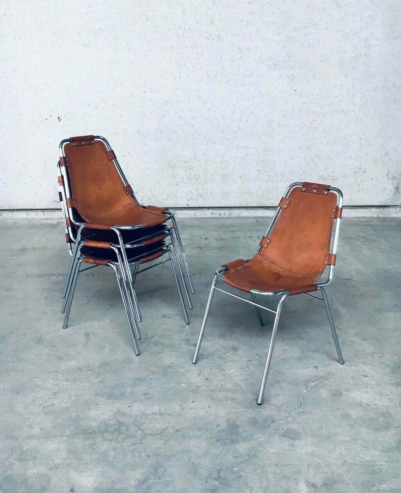 "Les Arcs" Eetkamerstoelen Van Dal Vera, Geselecteerd Door Charlotte Perriand, Italië, Jaren 1960 photo vinterior