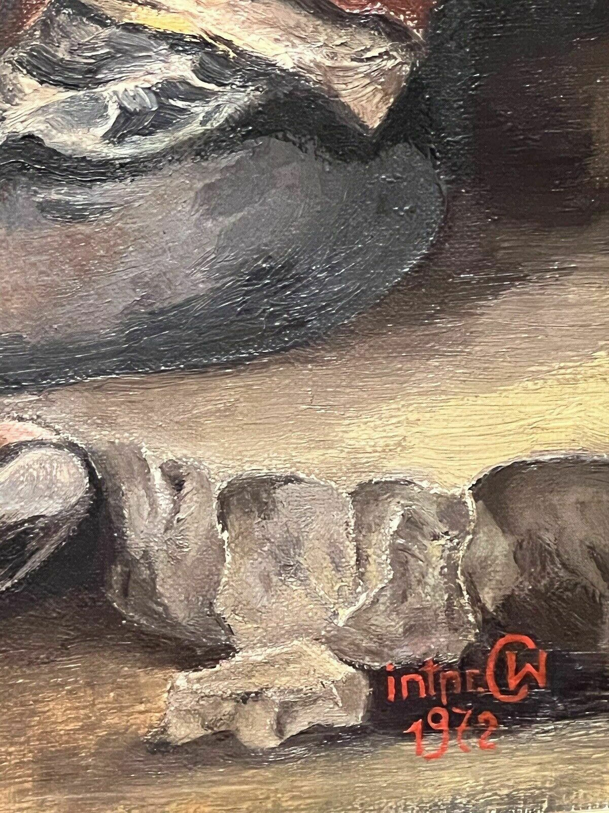 photo vinterior Spanish School Oil Painting After Bartolome Murillo's 'Young Boys Playing Dice'