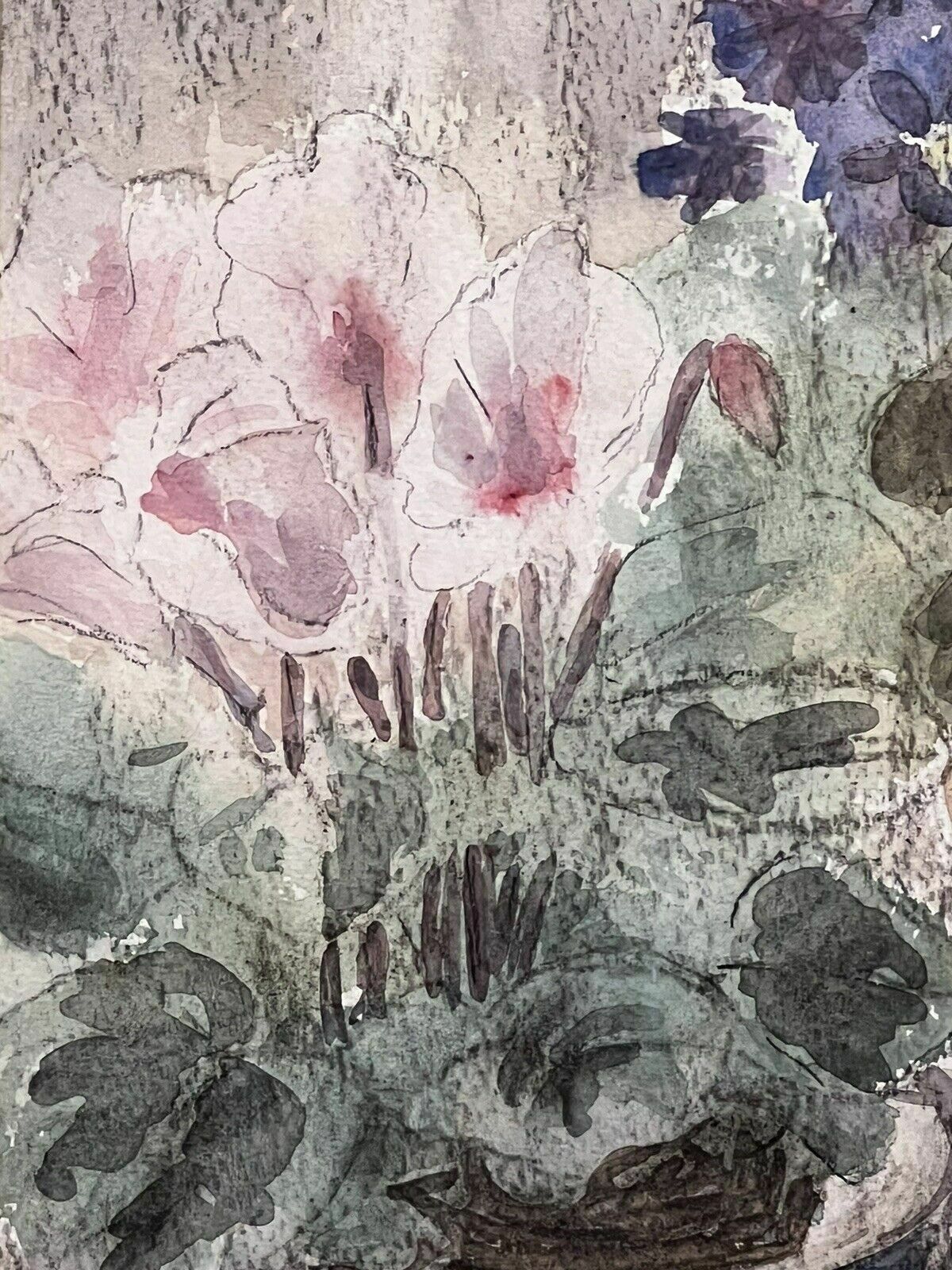 Art 20th Century Botanical Stil Life Watercolour Painting By Artist Lorna Watson photo