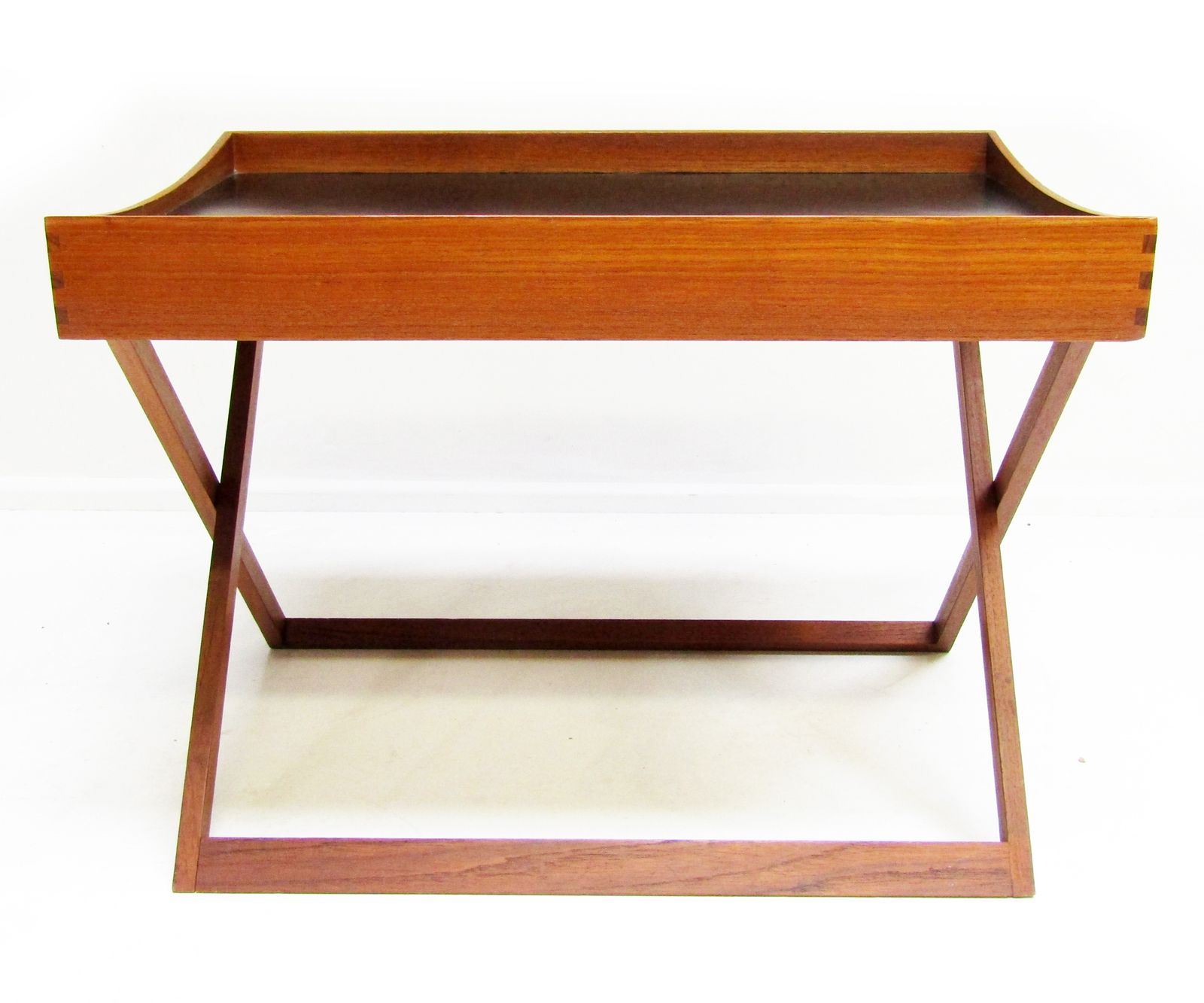 1960s Danish Folding Campaign Side Table In Teak By Torsten Johansson For Bo Ex photo vinterior