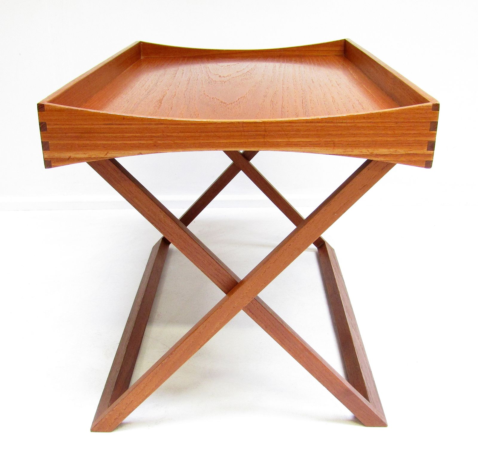 photo furniture 1960s Danish Folding Campaign Side Table In Teak By Torsten Johansson For Bo Ex