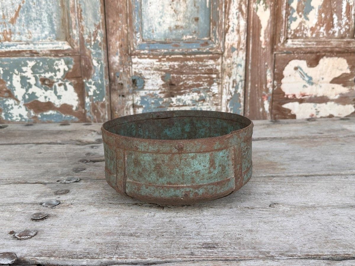 Old Iron Water Pot From The Thar Desert, Rajasthan