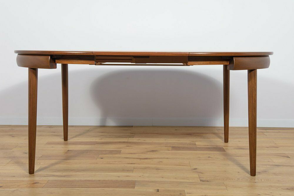 photo vintage Mid Century Teak Dining Table & Chairs By Hans Olsen For Frem Røjle, 1960s, Set Of 5