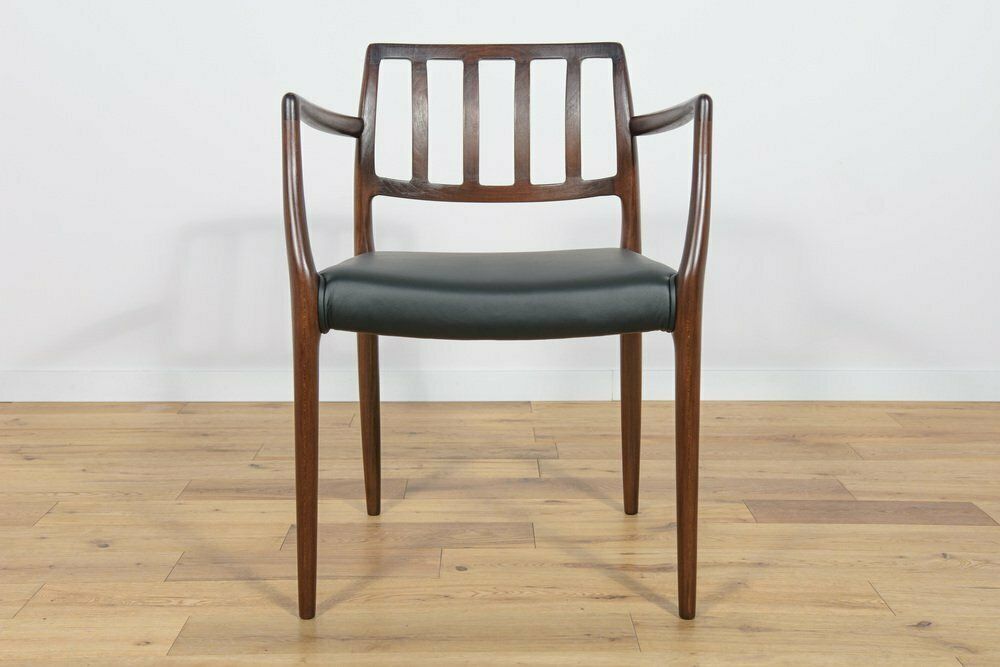 Mid Century Danish Teak Dining Chairs Model No. 83 By Niels O. Møller For J.L. Møllers Furniture Factory, 1970s, Set Of 6 photo vinterior