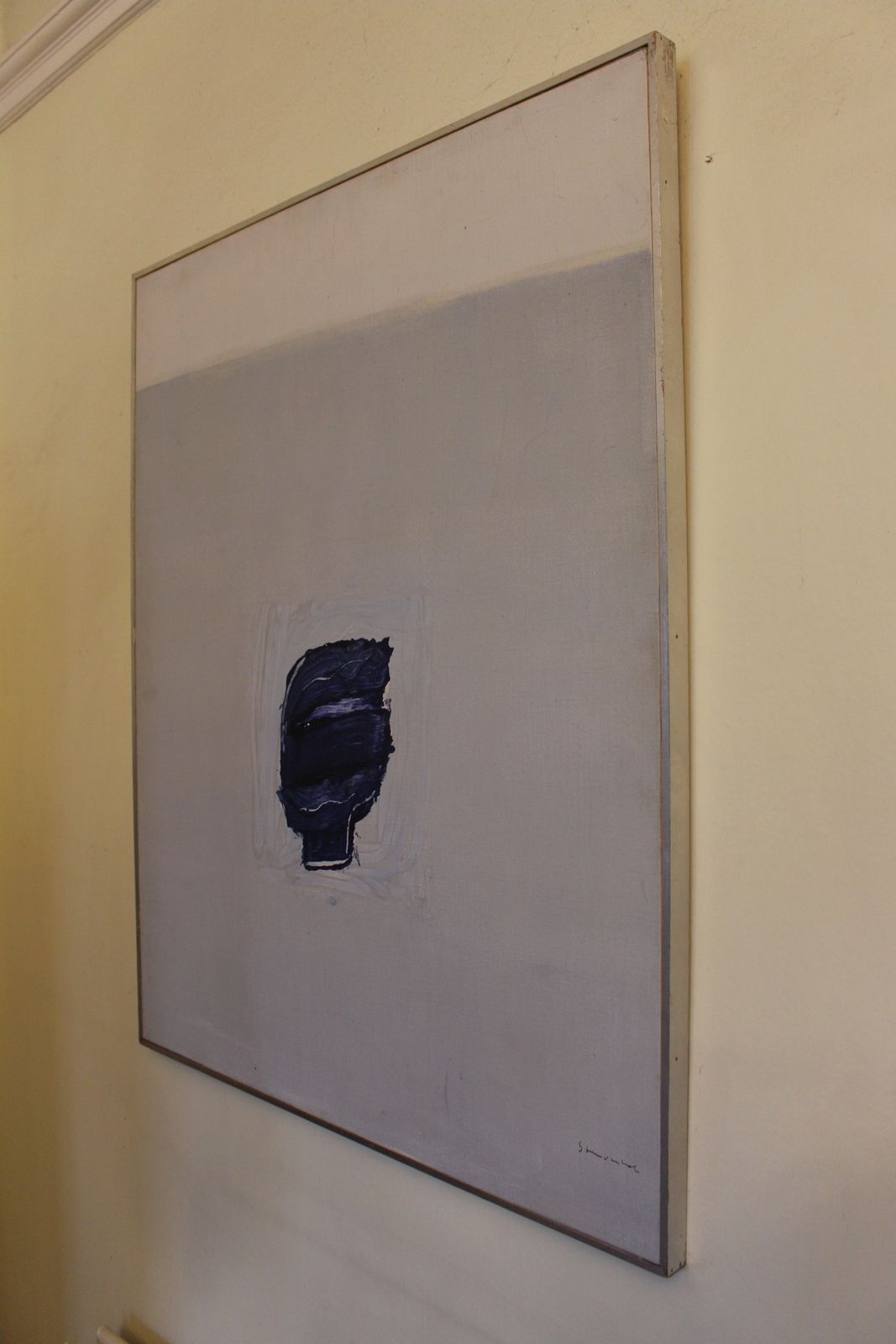 Jan Stenvinkel 1933 89 Swedish Oil Painting Circa 1966 photo furniture