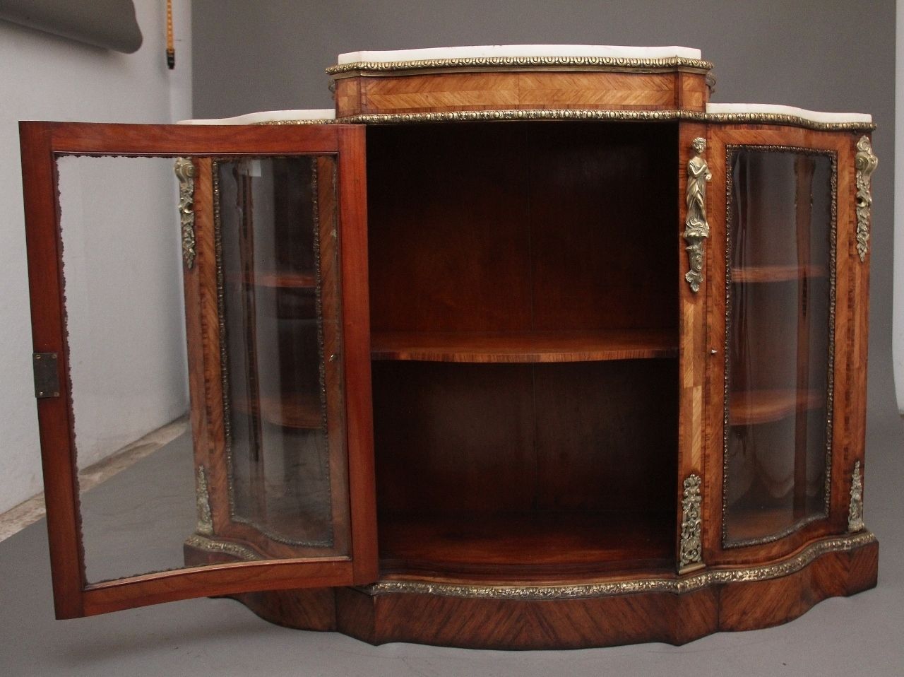 19th Century Kingwood And Marble Top Credenza photo furniture