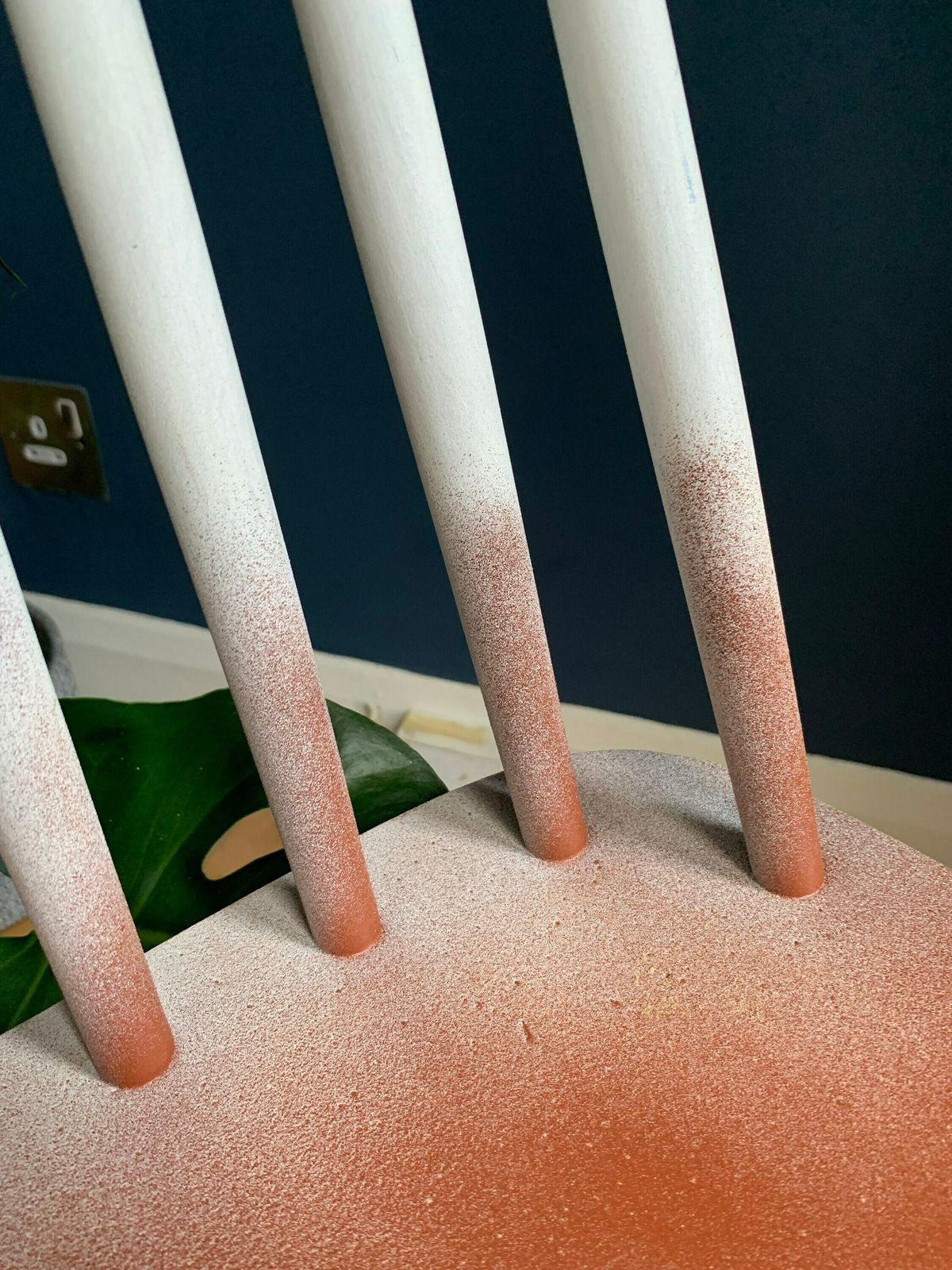 photo for sale Classic Mid Century Chair Reimagined With Spray Paint   Up Cycled Unique Piece
