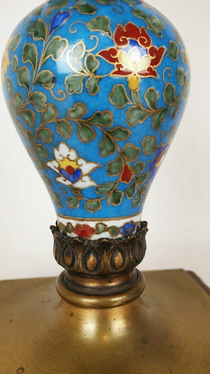 Candelabra In Porcelain And Bronze, Japonisme, Xixth Century photo 495.0