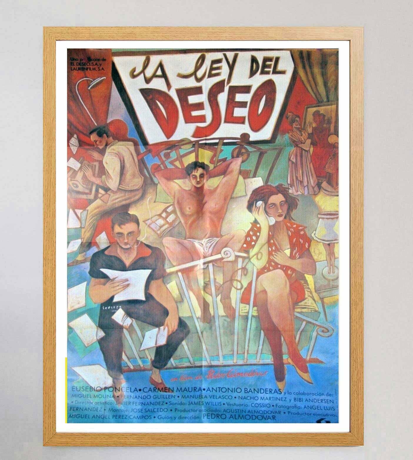 La Ley Deseo   Law Of Desire (Spanish)original Vintage Poster photo Art