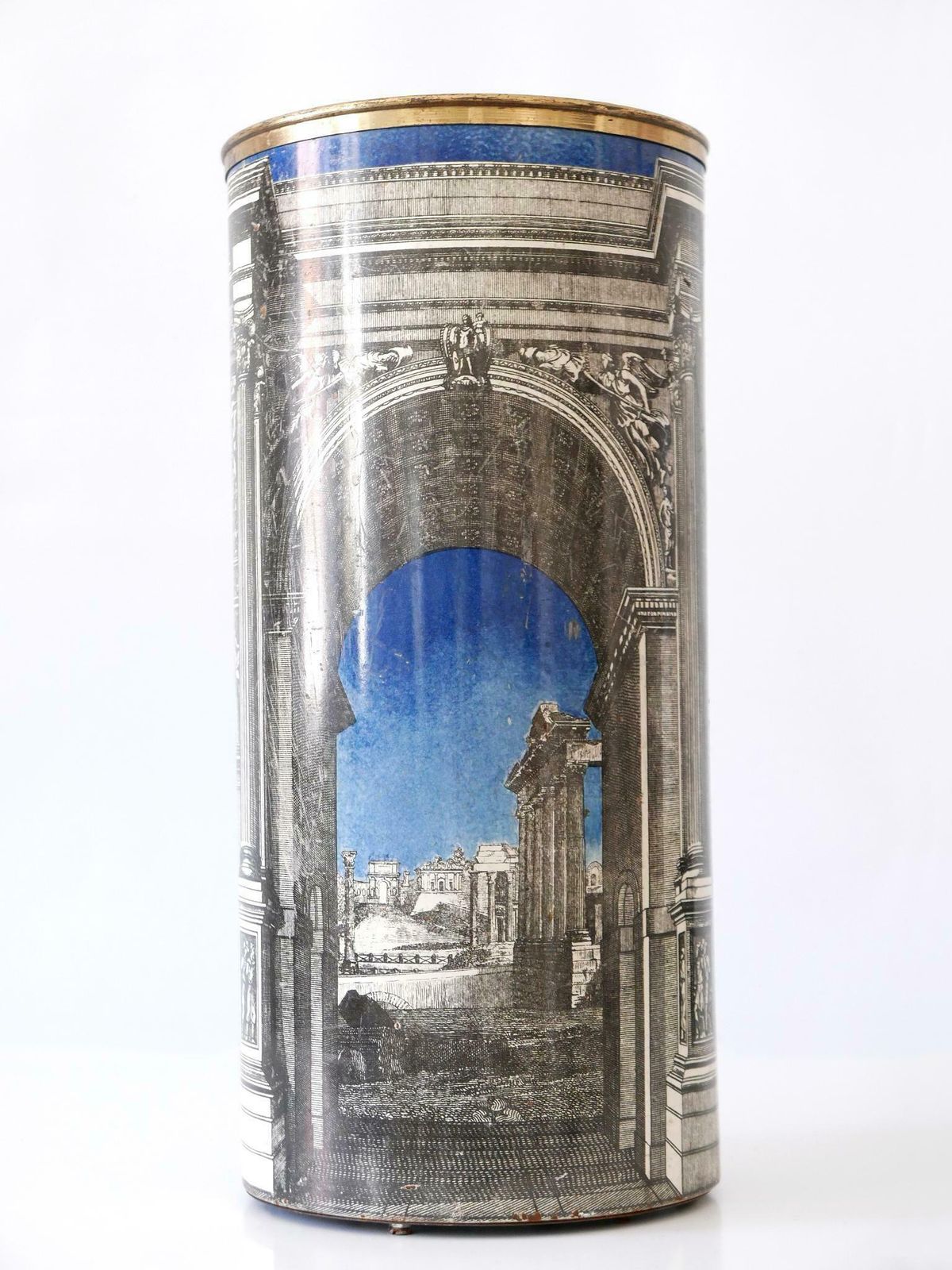 Early Mid Century Modern 'Roman Arch' Umbrella Stand By Piero Fornasetti 1950s photo Furniture