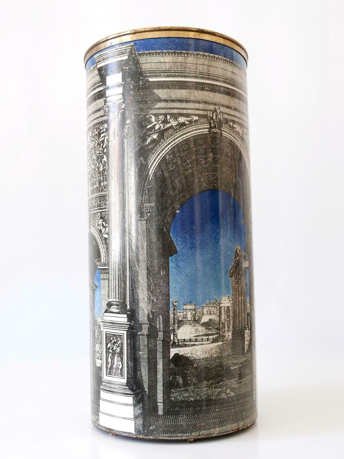 photo buy Early Mid Century Modern 'Roman Arch' Umbrella Stand By Piero Fornasetti 1950s