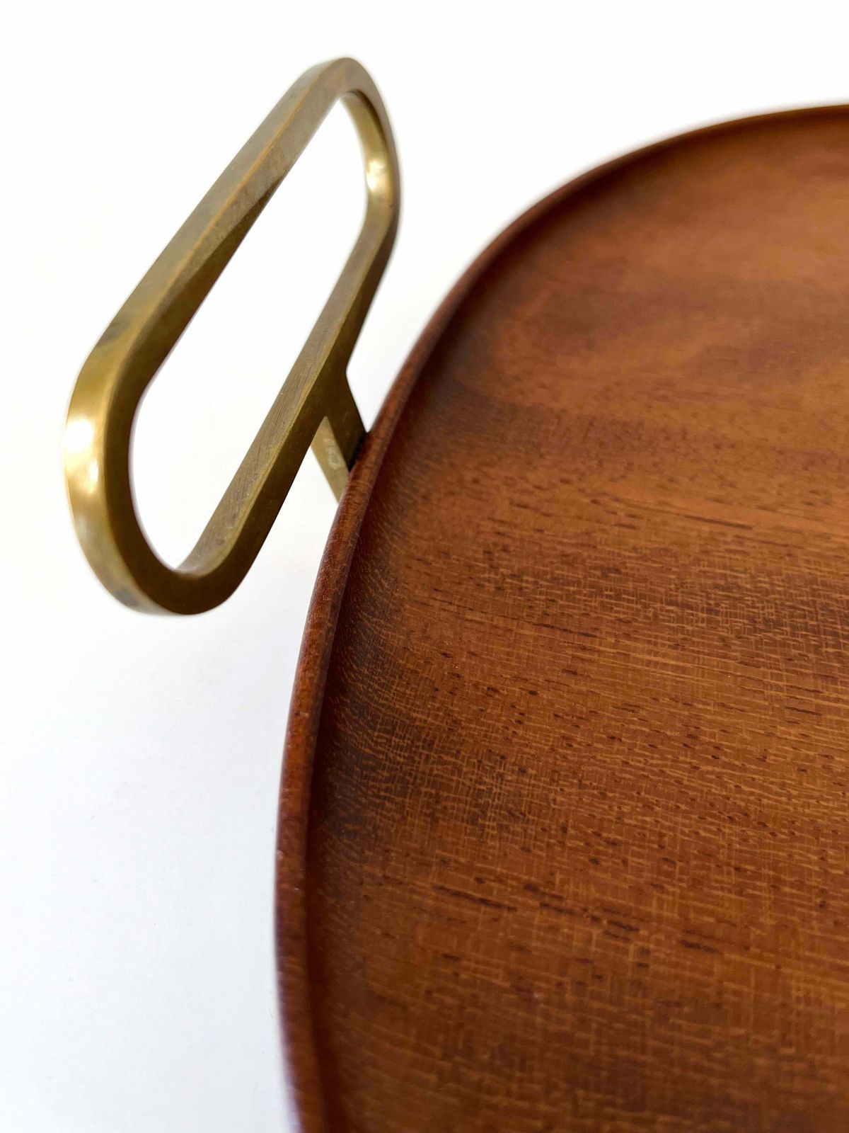 photo buy Extremely Rare Mid Century Modern Teak Serving Tray By Carl Auböck Austria 1950s