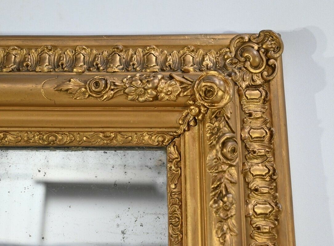 Important Mirror In Golden Wood   1st Part Of The 19th Century photo buy
