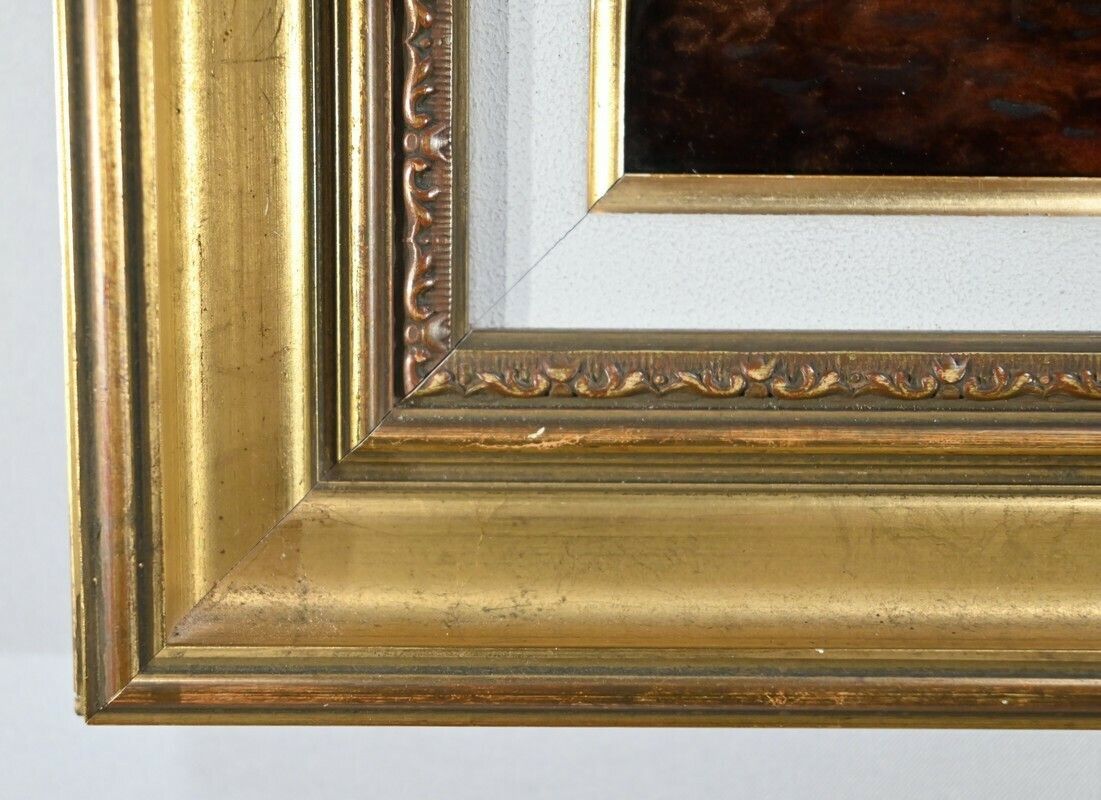 Art Enamelled Painting After C.Jalabert, Signed R.Bonhomme   1950 photo