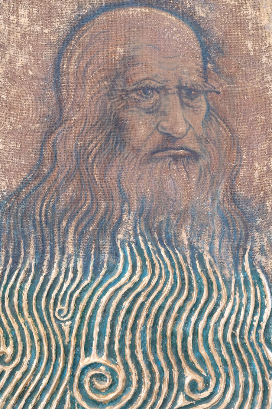photo furniture Vorticoso Vinci Portrait, Artist Nicola Tuniz, 2019, Artist Nicola Tuniz, 2019