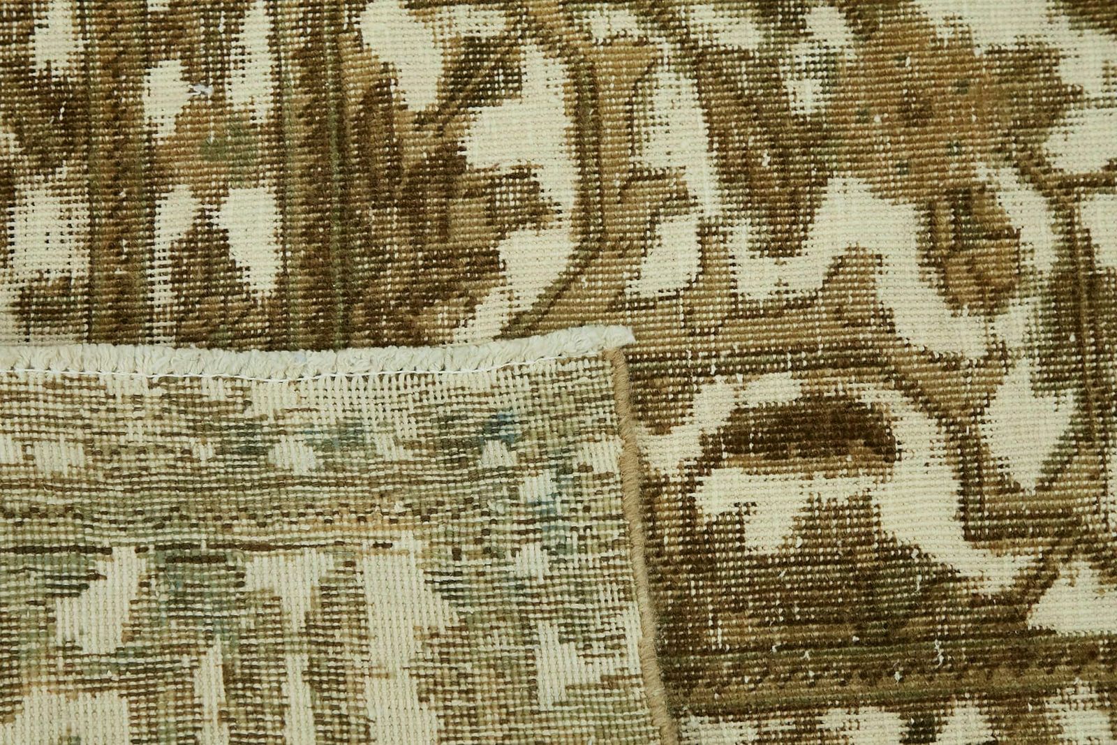 Handmade Beige 1980's Vintage Large Area Rug ( 330 X 250 Cm ) photo buy