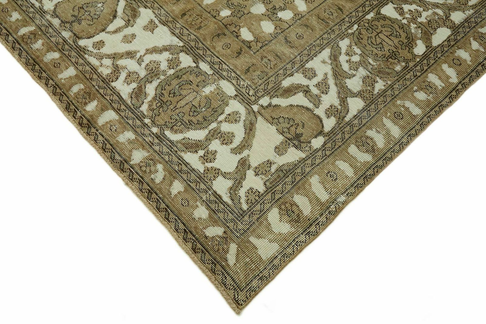 Handgemaakt Beige Vintage Groot Vloerkleed ( 365 x 290 cm ) photo Textiel