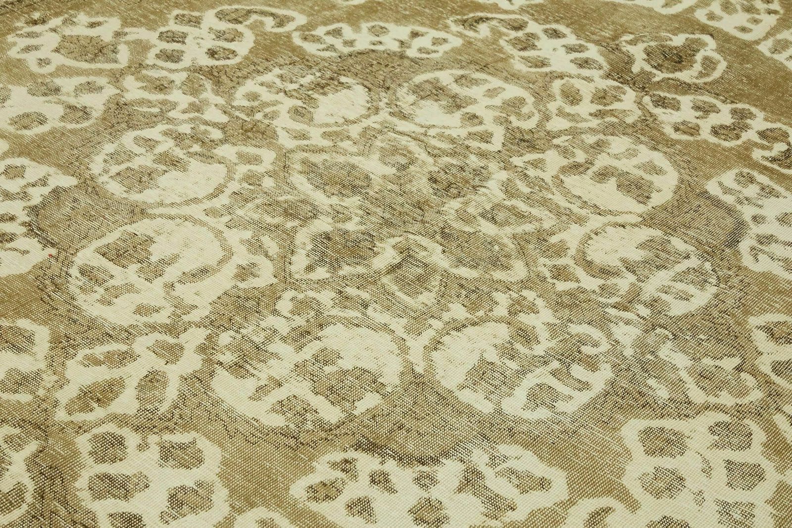 Handmade 1980's Beige Vintage Large Area Rug ( 374 X 286 Cm ) photo 3435.0