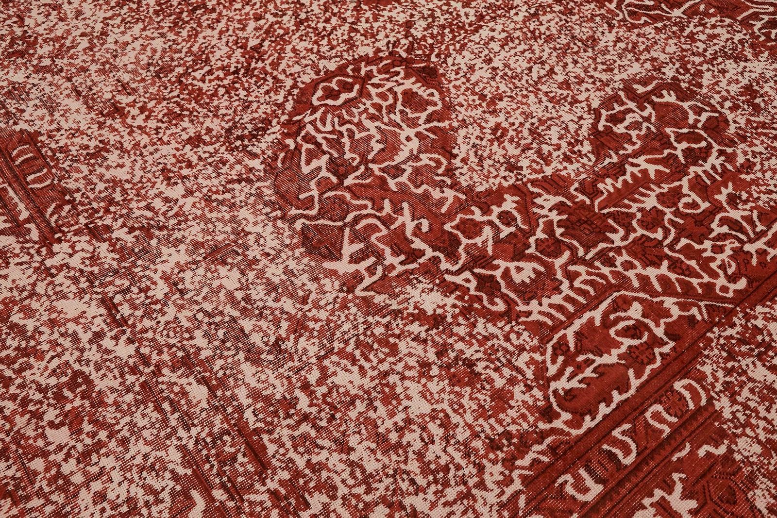 photo furniture Handmade Red Vintage Large Area Rug, Late 20th Century ( 377 X 285 Cm )