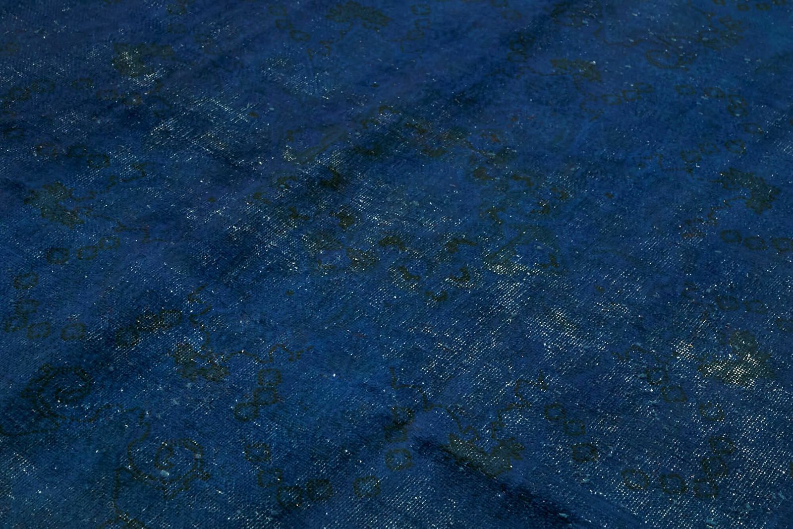 Handmade Blue Over Dyed Large Vintage Area Rug, Late 20th Century ( 330 X 244 Cm ) photo 2593.0