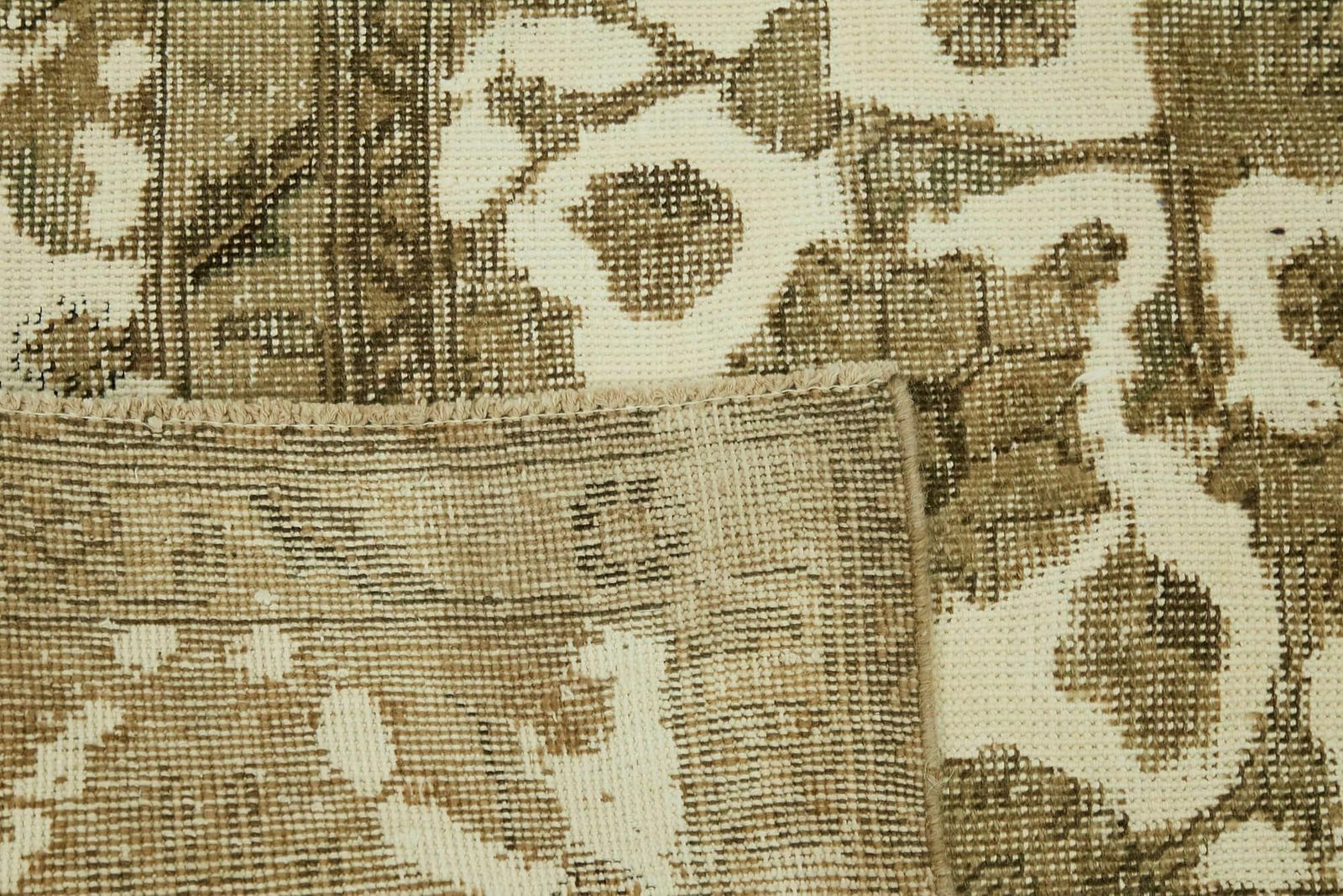 Handgemaakt decoratief beige vintage vloerkleed ( 398 x 298 cm ) photo buy