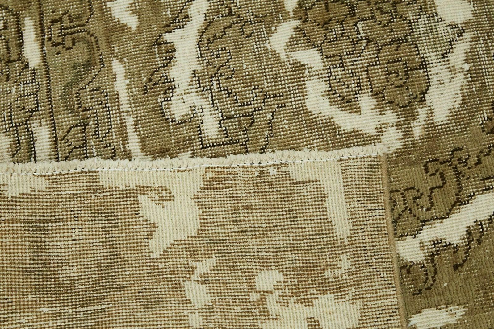 Handmade Decorative Beige Vintage Area Rug ( 355 X 285 Cm ) photo buy