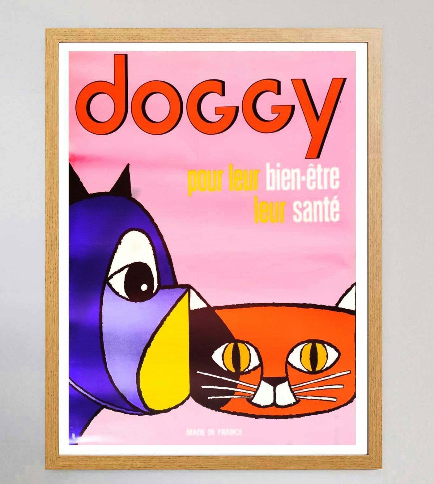 Doggy Food   For Dogs & Cats Original Vintage Poster photo Art