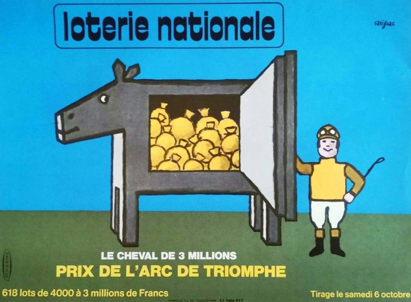 Loterie Nationale   Savignac Original Vintage Poster