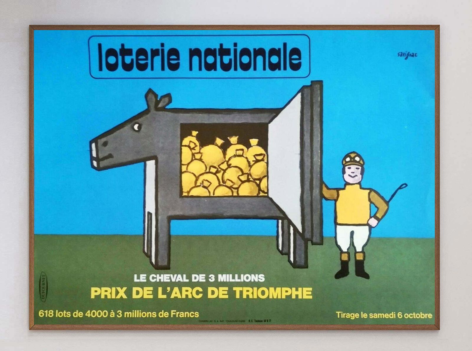 Loterie Nationale   Savignac Original Vintage Poster photo 442.0