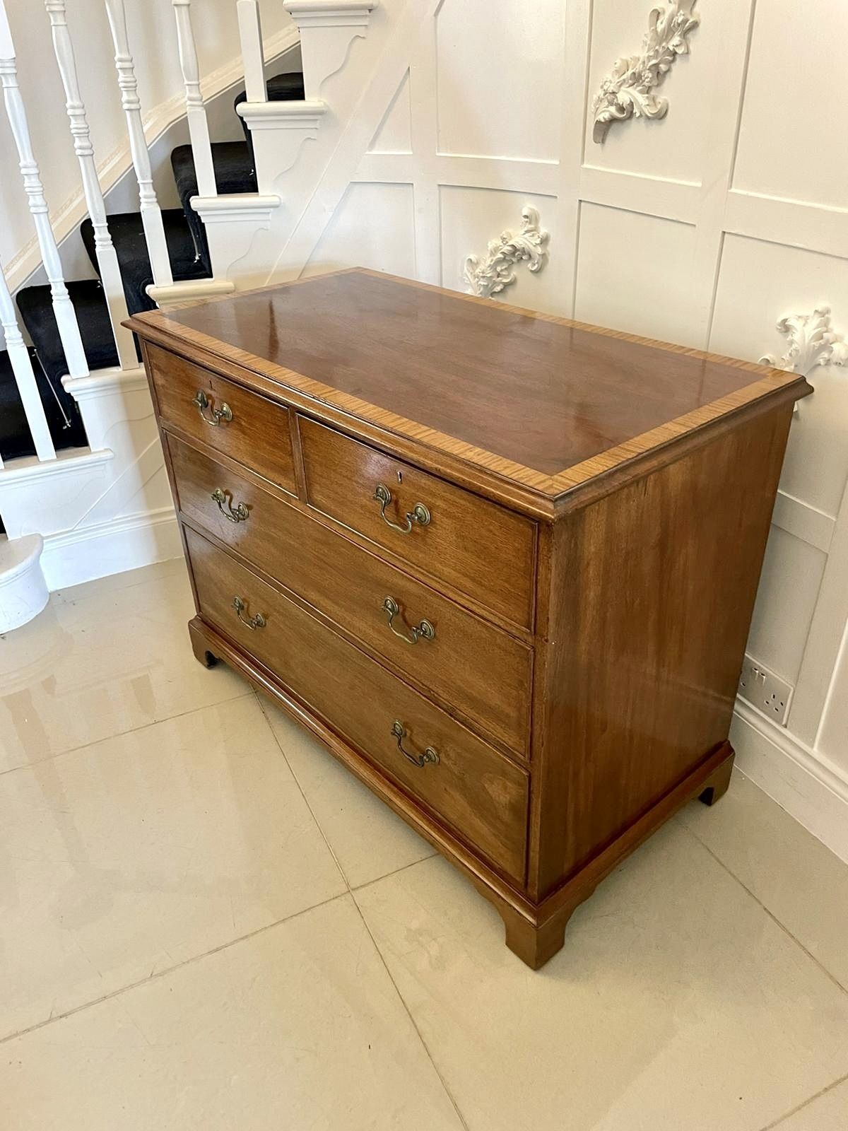 Antique 19th Century Quality Mahogany Chest Of 4 Drawers photo buy