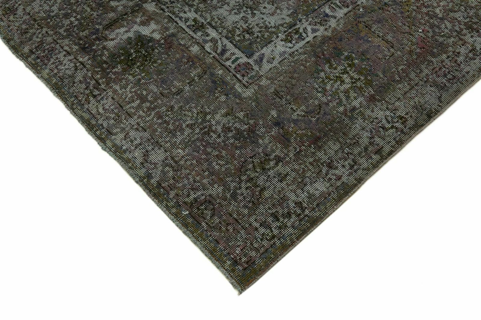 Handgemaakt Grijs Vintage Groot Vloerkleed ca. jaren 1980 ( 385 x 295 cm ) photo Textiel