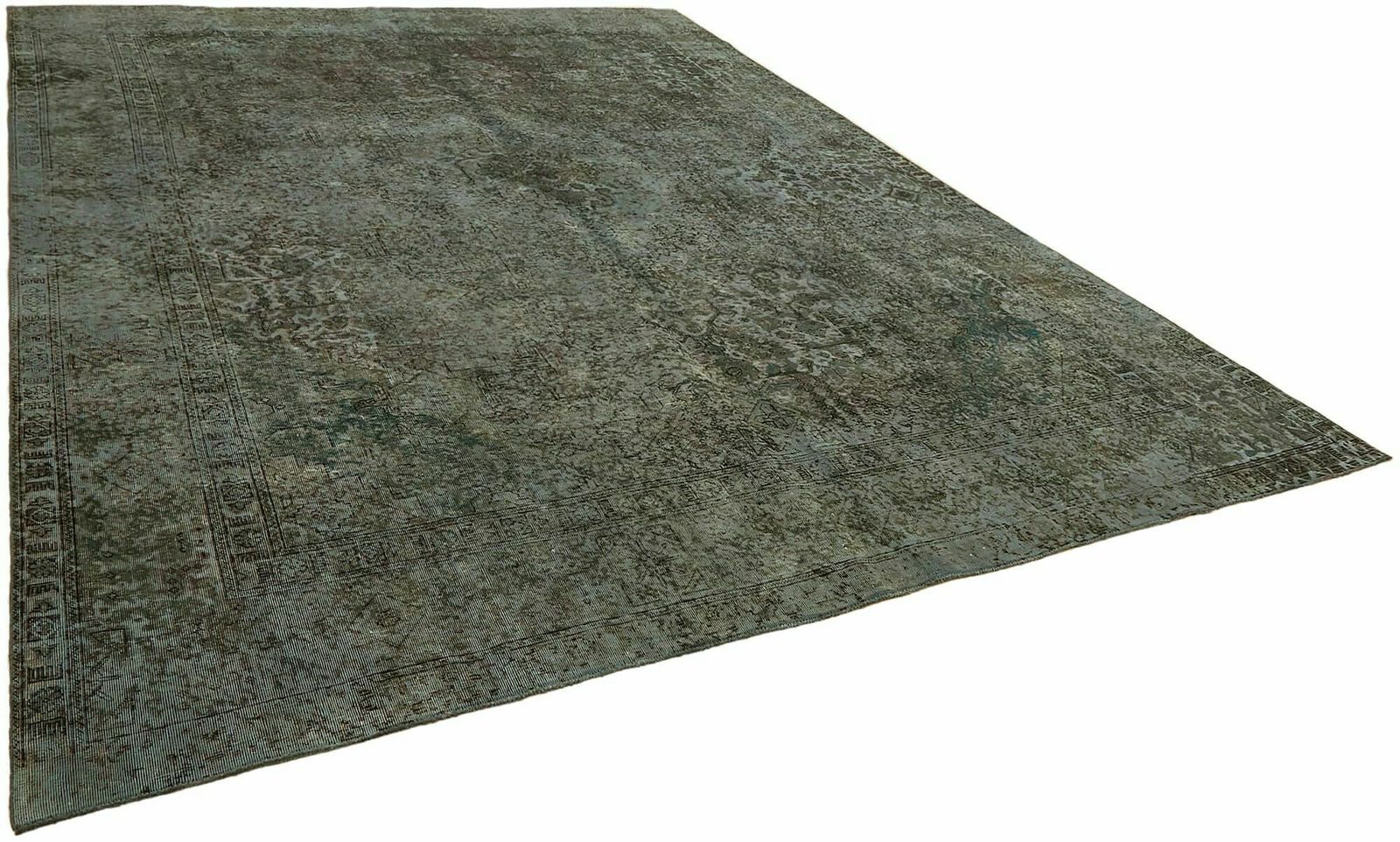 Handmade Gray Over Dyed Large 1980's Vintage Area Rug ( 387 X 295 Cm ) photo furniture