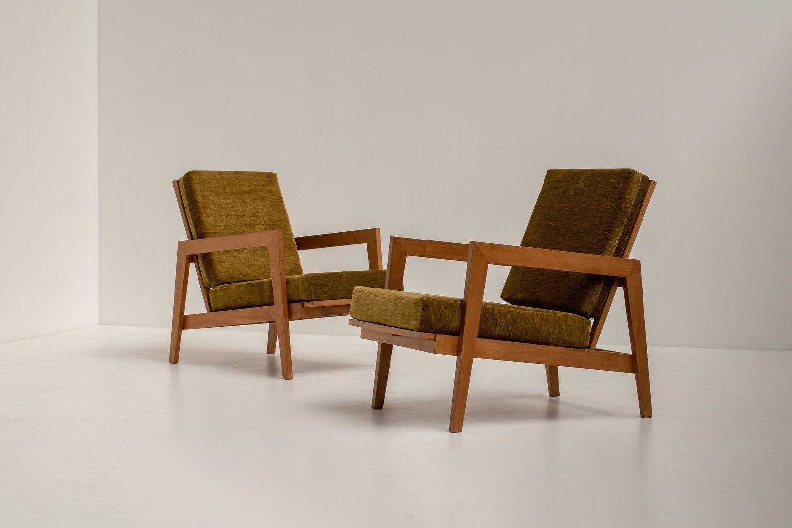 4320.0 Pair Of French Reconstruction Armchairs, France 1960s photo