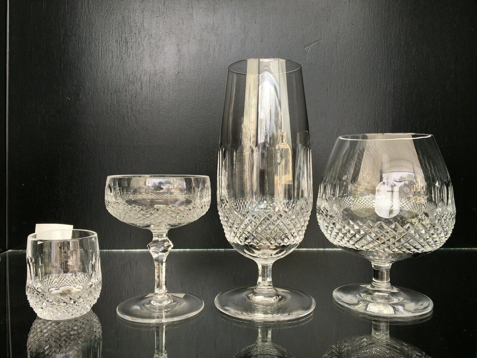Kristallen Wijnglazen | 6 Stuks | Patroon: Colleen | Knittel | Diamantgeslepen photo Woonaccessoires