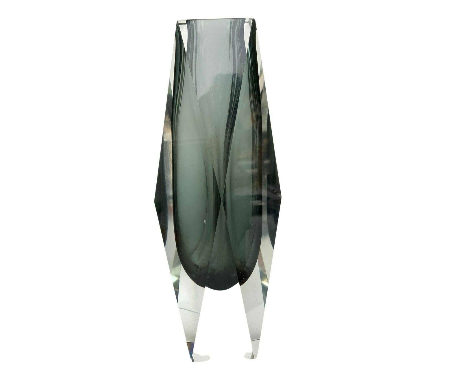 Zwart Murano Vaas Van Luigi Mandruzzato | Murano Object photo vinterior