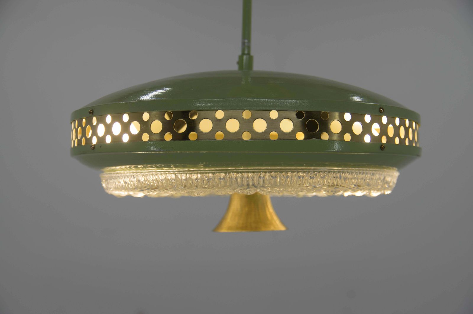Space Age Metal Pendant By Ludib Bratislava, Czechoslovakia, 1960s photo 351.0