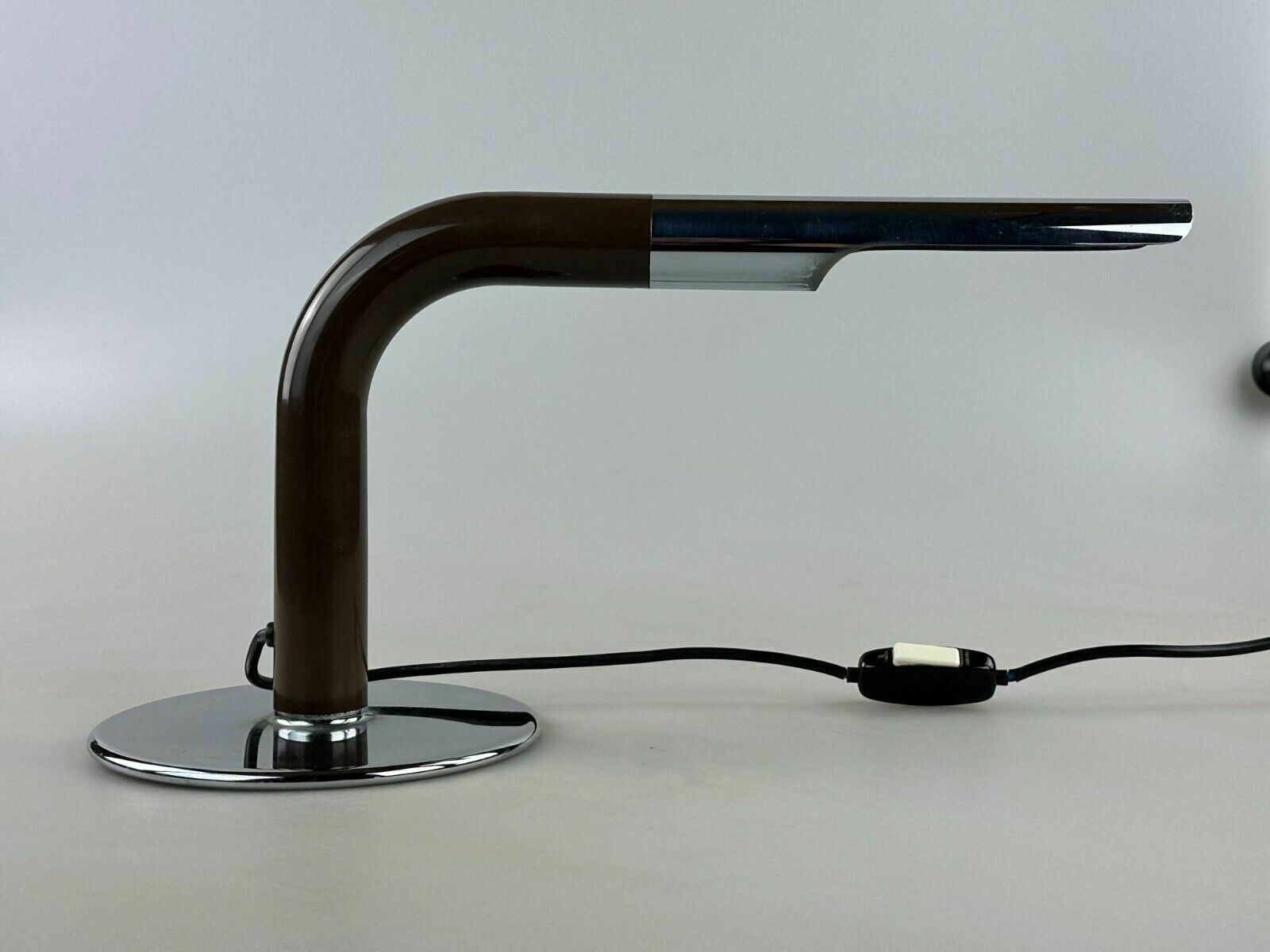 photo furniture 60s 70s Table Lamp Ingo Maurer Gulp Tube Lamp Chrome Metal Space Age