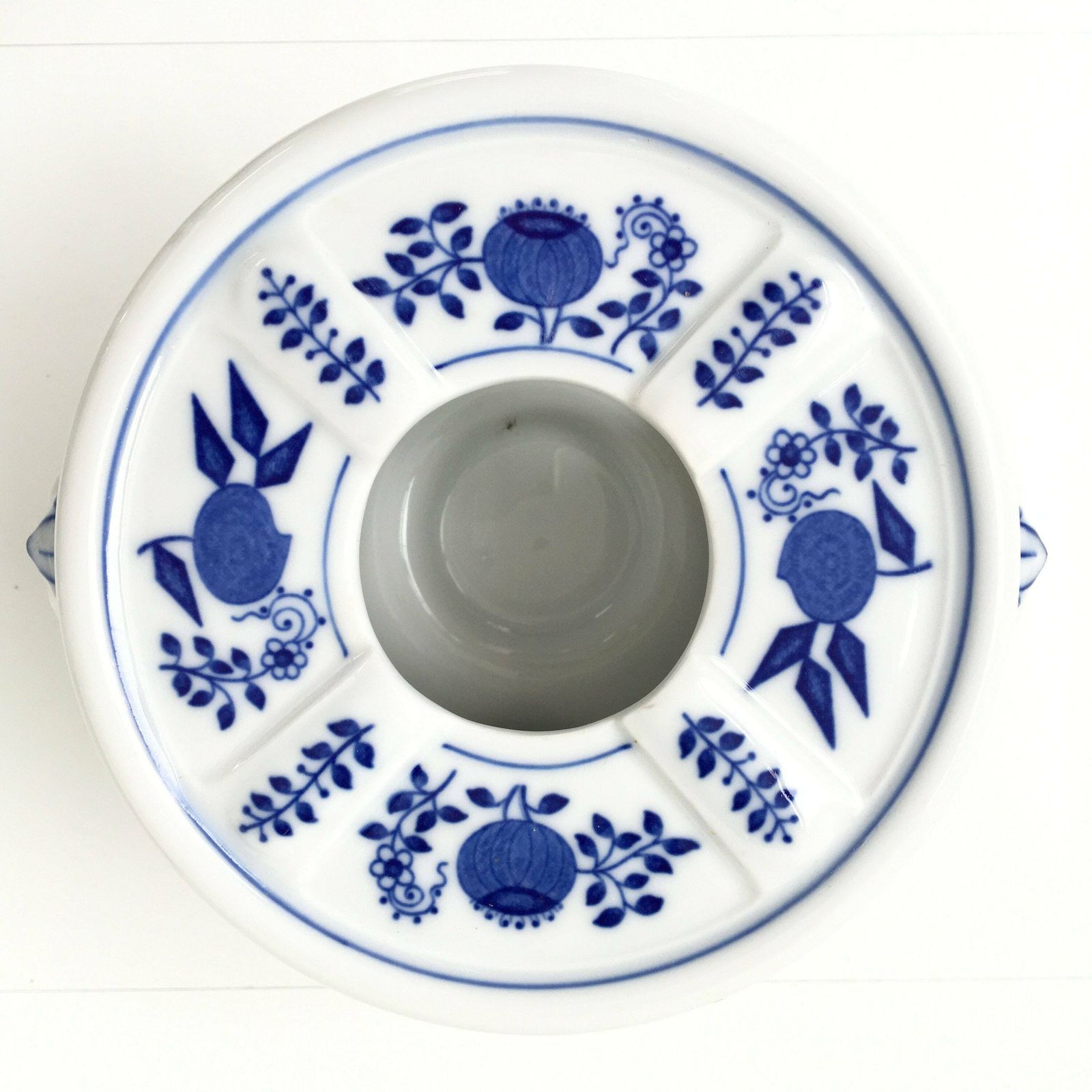 Porseleinen Theelichtje | Blauw Uien Theeverwarmer | 1 Stuk | Van Hutschenreuther (Rosenthal) photo Woonaccessoires