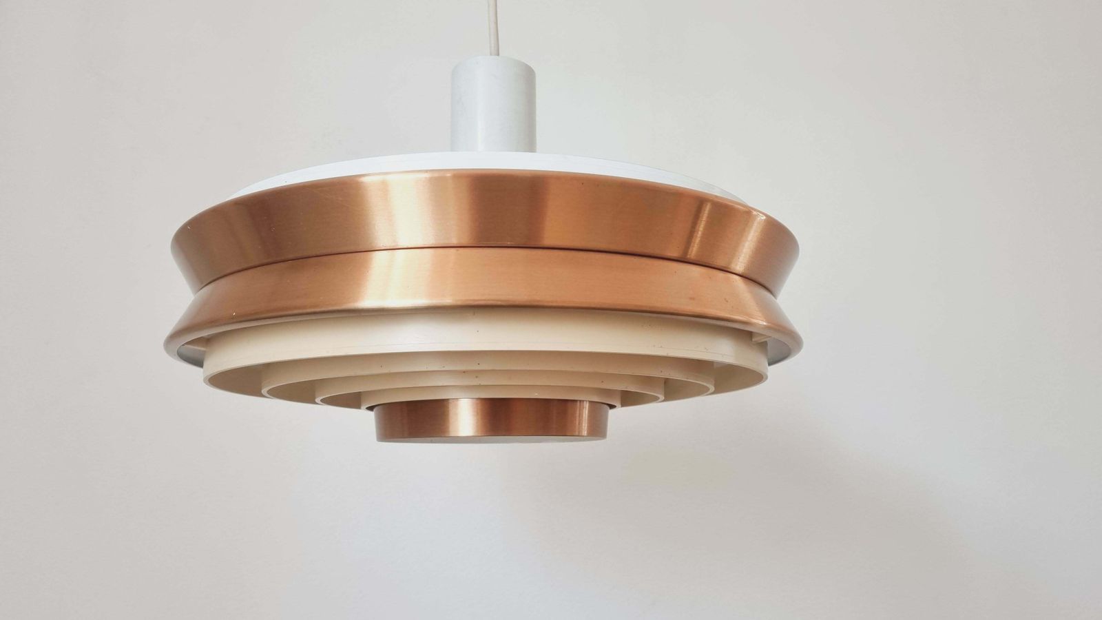 Midcentury Pendant Ufo In Style Of Jo Hammerborg, Denmark, 1970s photo vintage