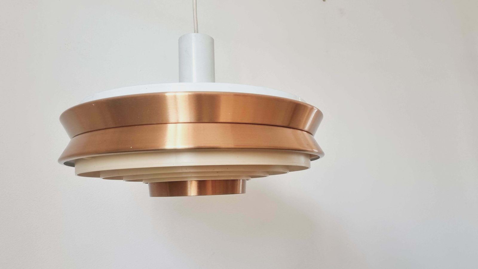 photo buy Midcentury Pendant Ufo In Style Of Jo Hammerborg, Denmark, 1970s